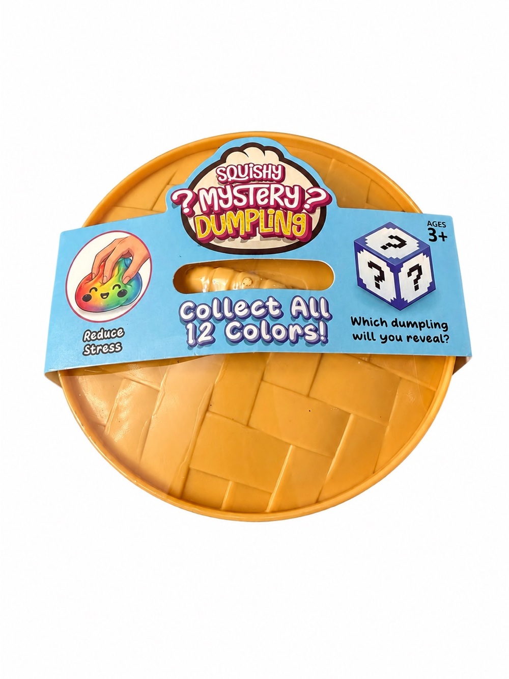Squishy Mystery Dumpling Blind Box Toy - Collect All 12 Colors      3+